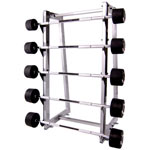 ������ Hammer Strength HBB4004R Rubber Barbell Set & Rack