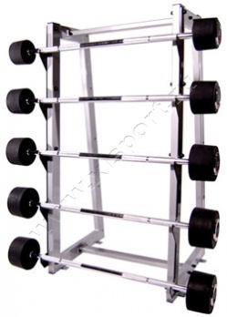 ������ Hammer Strength HBB4004R Rubber Barbell Set & Rack